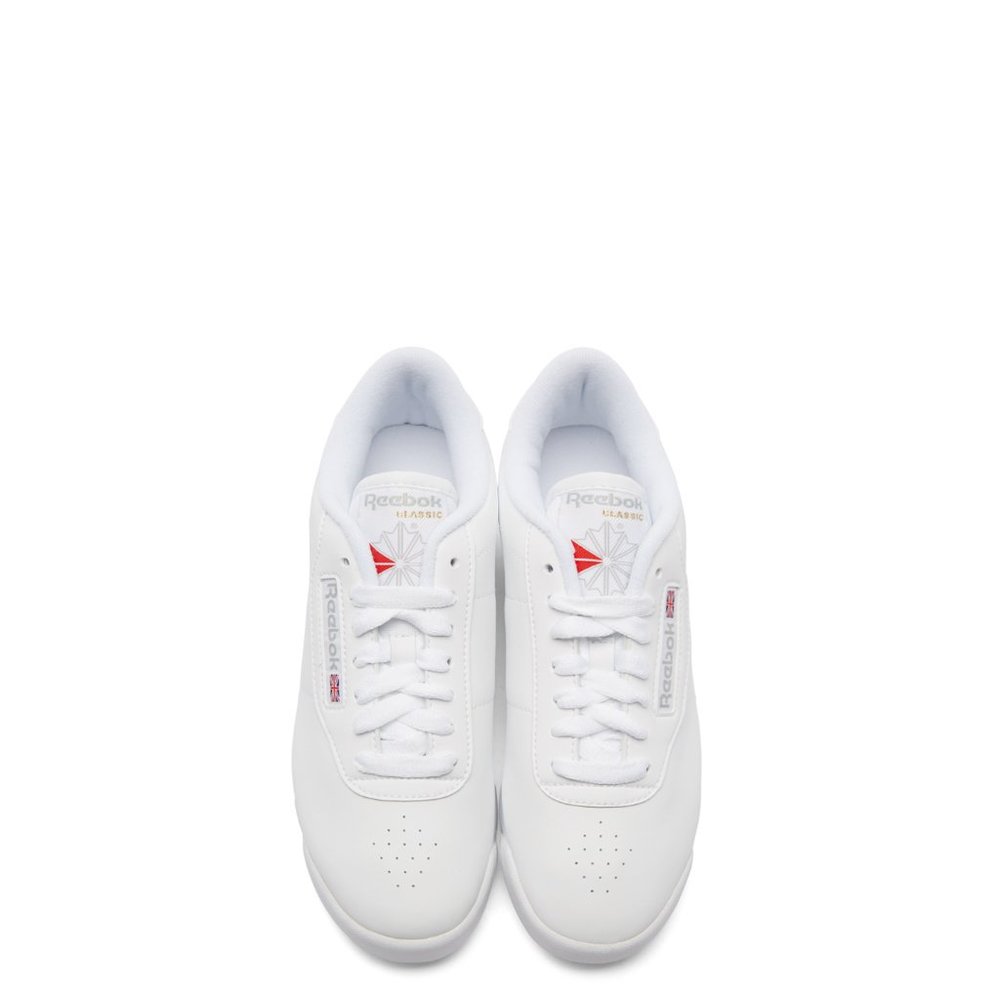 NWOT REEBOK CLASSICS WHITE LEATHER PRINCESS SNEAKERS 6.5 - Picture 5 of 8